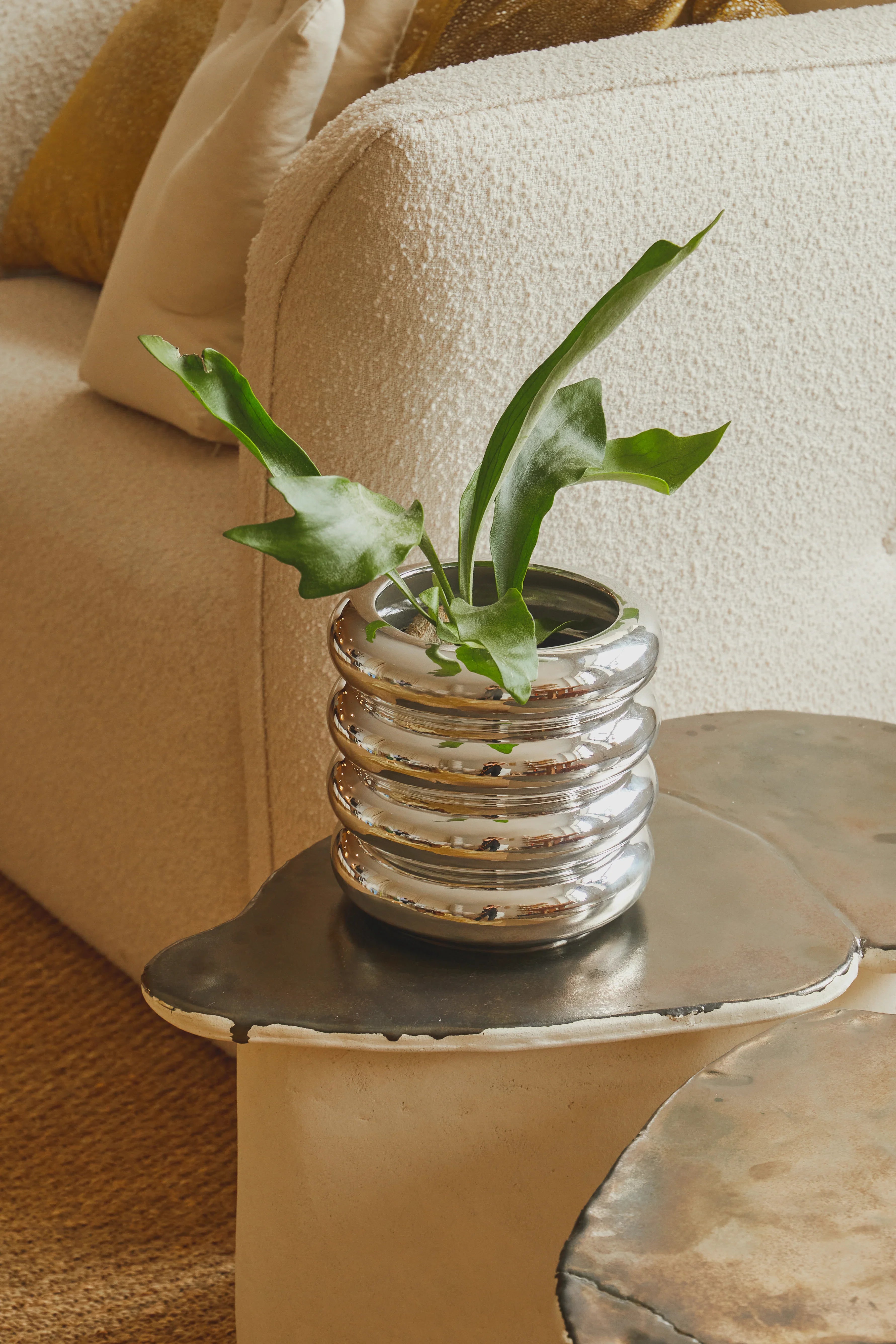 Stacking Planter in Chrome