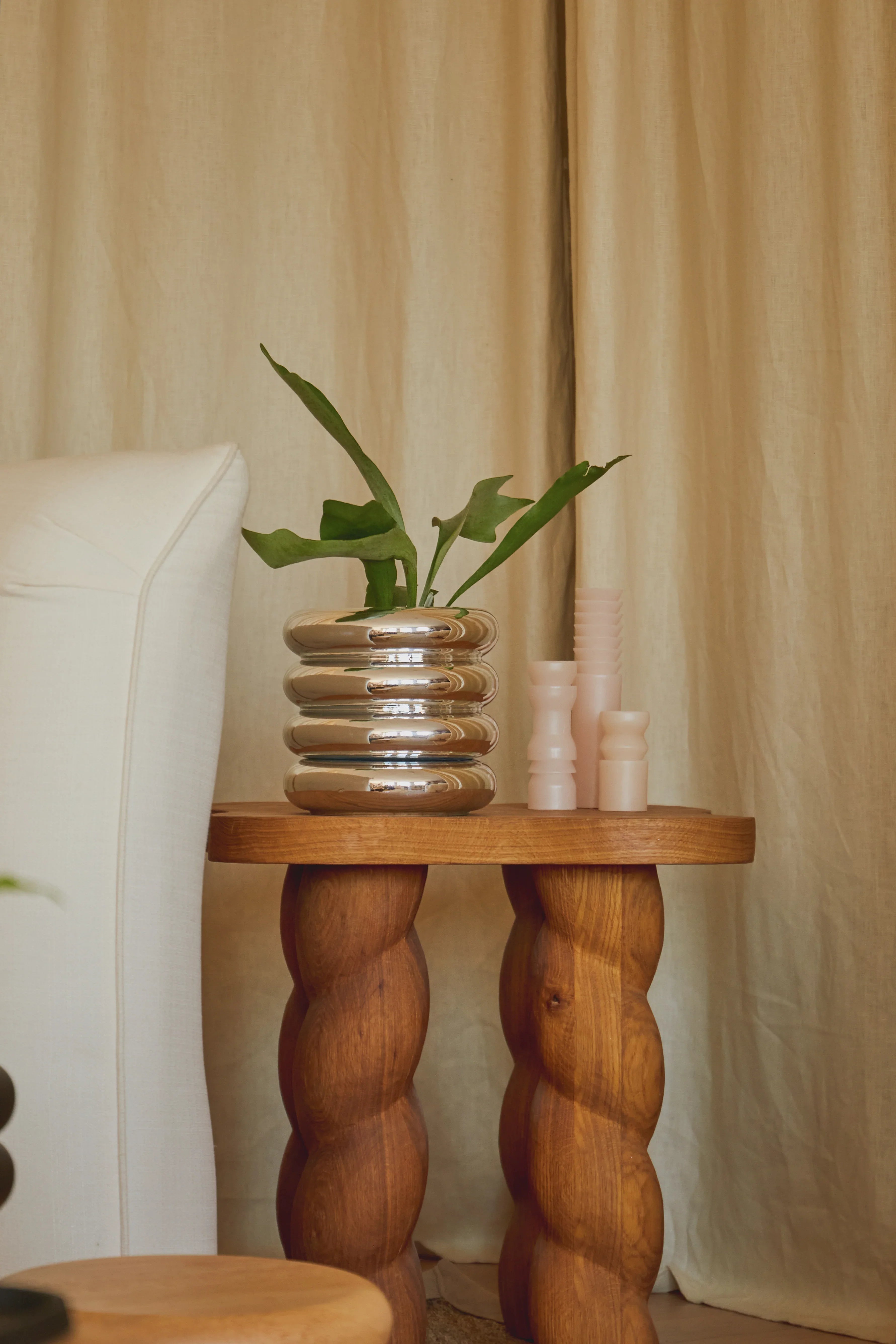 Stacking Planter in Chrome