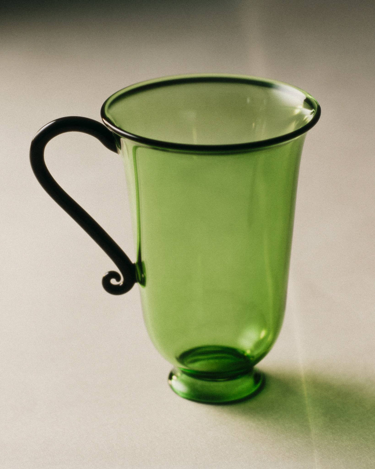 Grande Tasse, Green/Black (Set of 2)