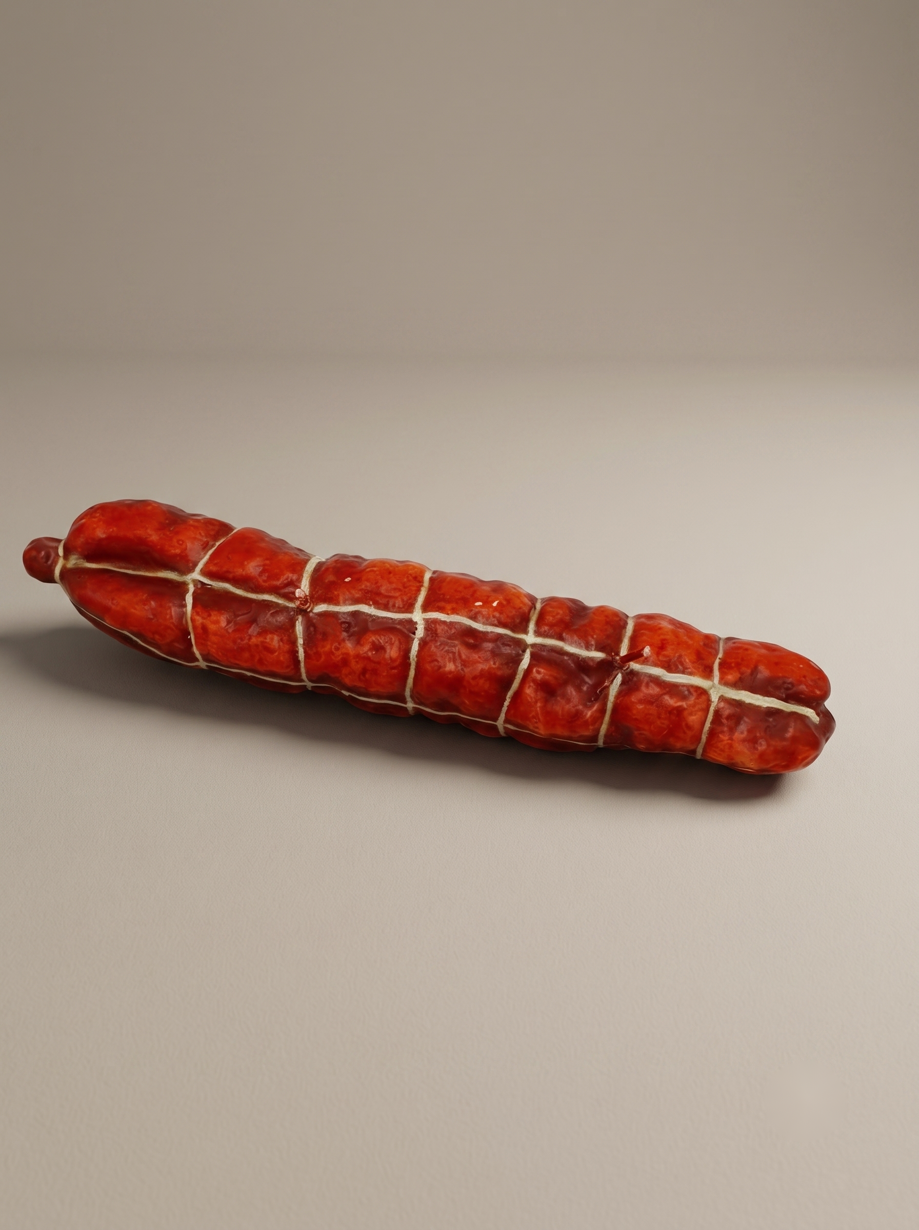 Salami wax candle