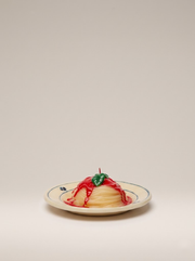 Spaghetti wax candle