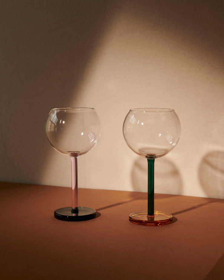 Bilboquet Wine Glasses in Golden Hour