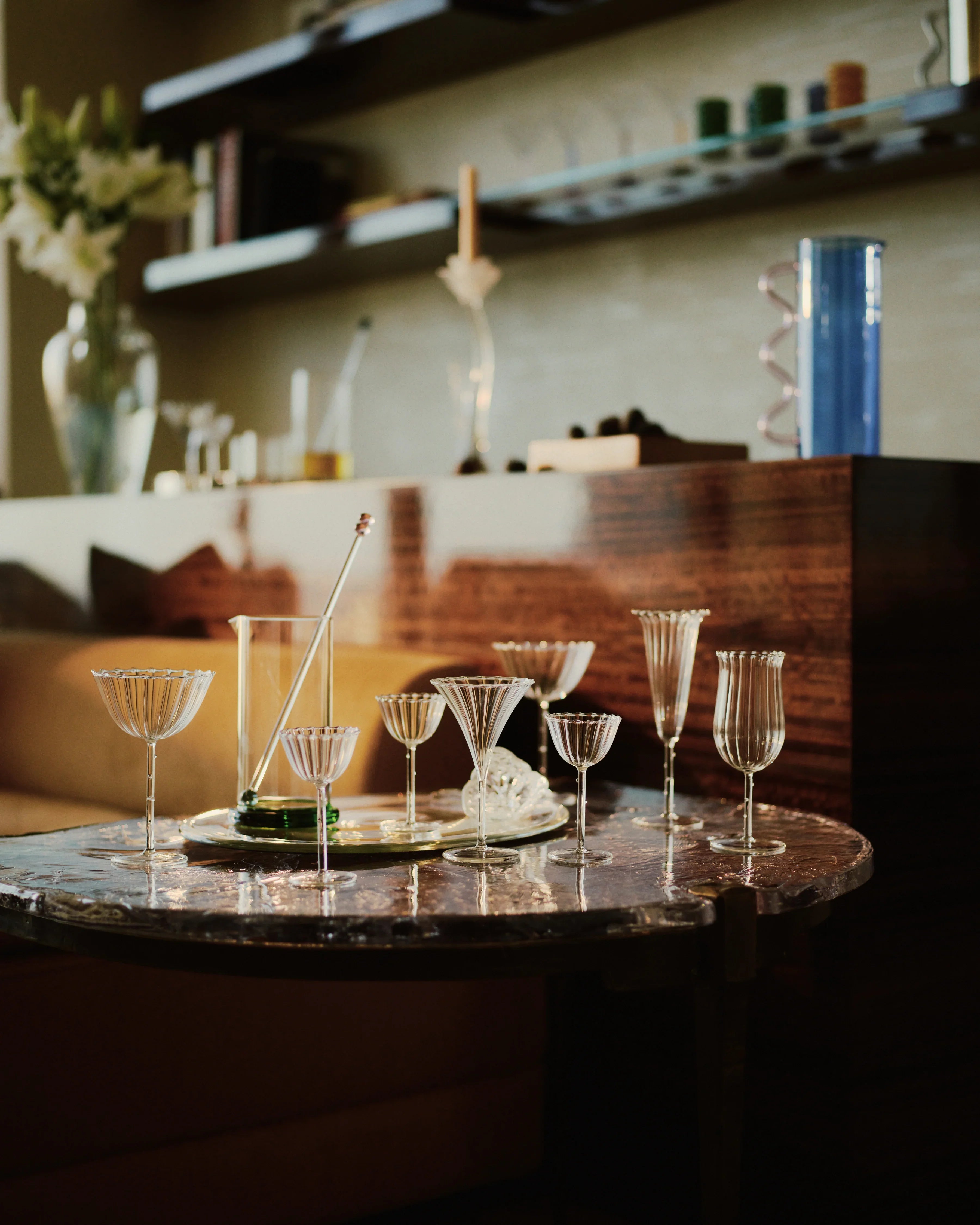 Cosmo Coupe Set in Clear