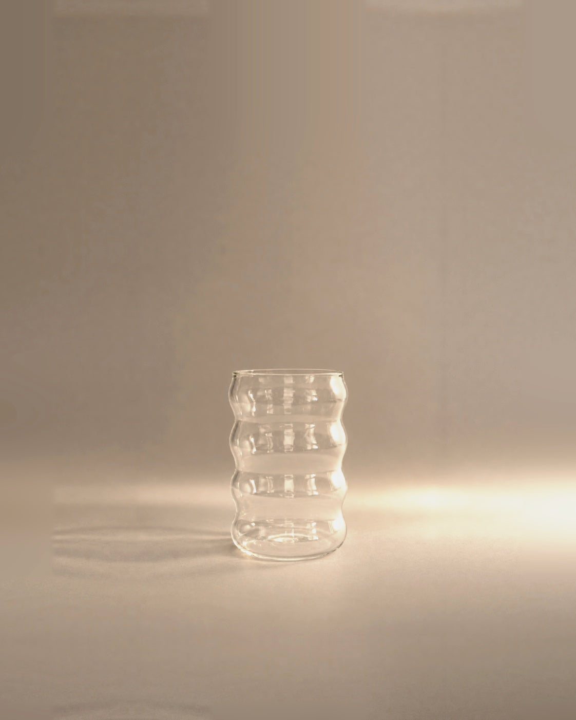 Ripple Cup in Clear studio photo