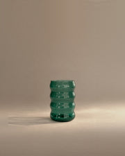 Ripple Cup in Teal, photographed in the Son of Rand studio