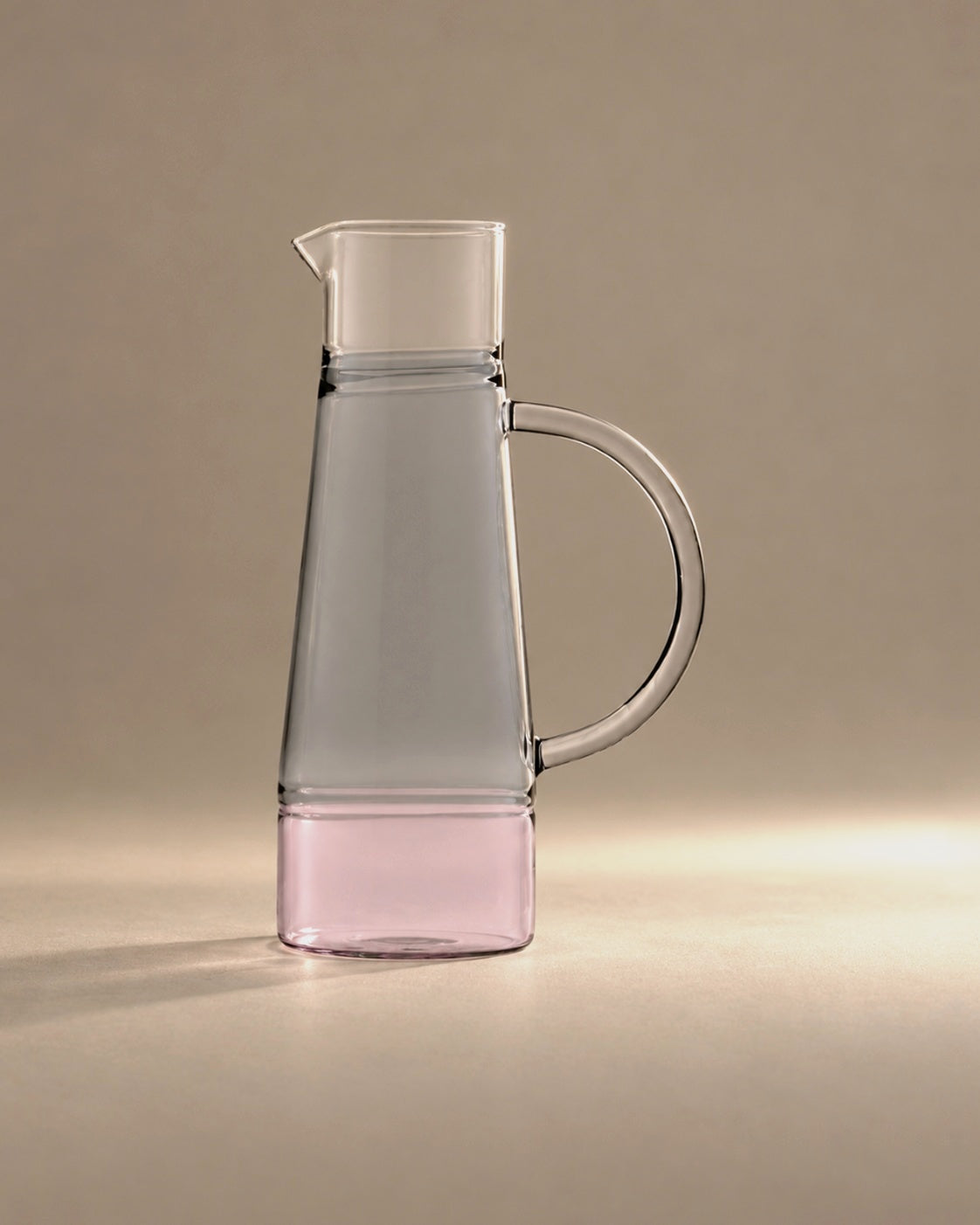 Caipirinha High Jug in Pink Smoke by Ichendorf Milano, photographed in the Son of Rand studio