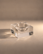 Capri Tray, clear crystal block
