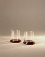 Fritter Tumbler Set in Amber, photographed in the Son of Rand studio