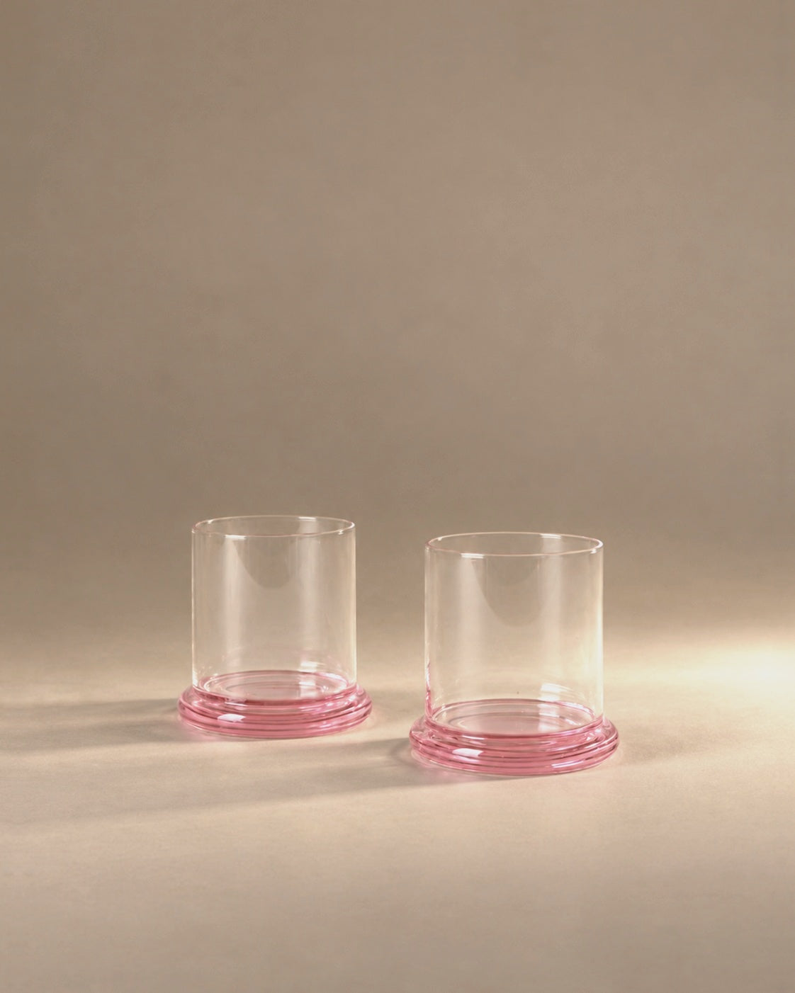 Fritter Tumbler Set in Pink, photographed in the Son of Rand studio