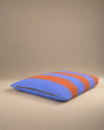 The Fritz Dog Bed in Stripes, photographed in the Son of Rand studio