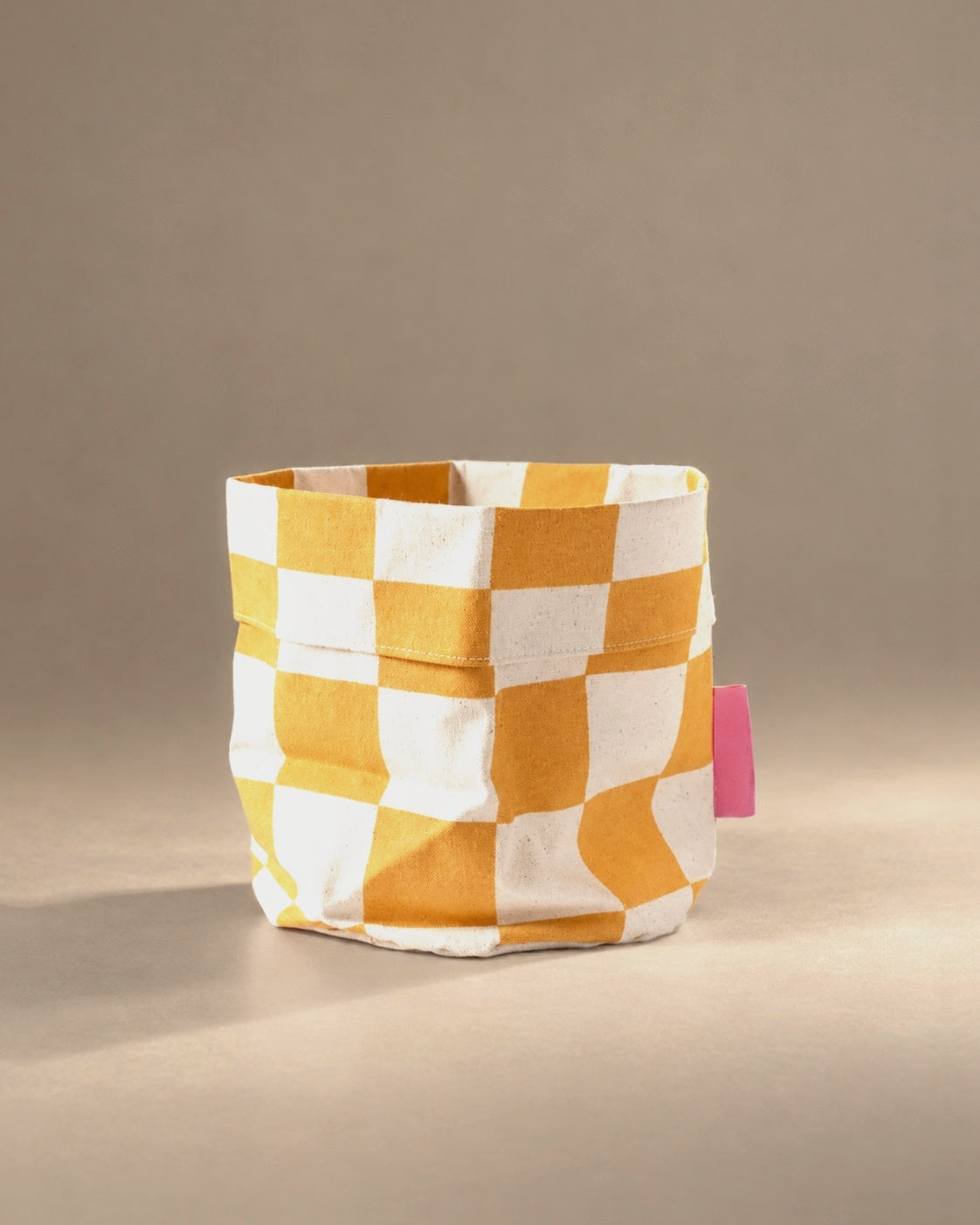 Medium Planter Bag in Yellow, photographed in the Son of Rand studio