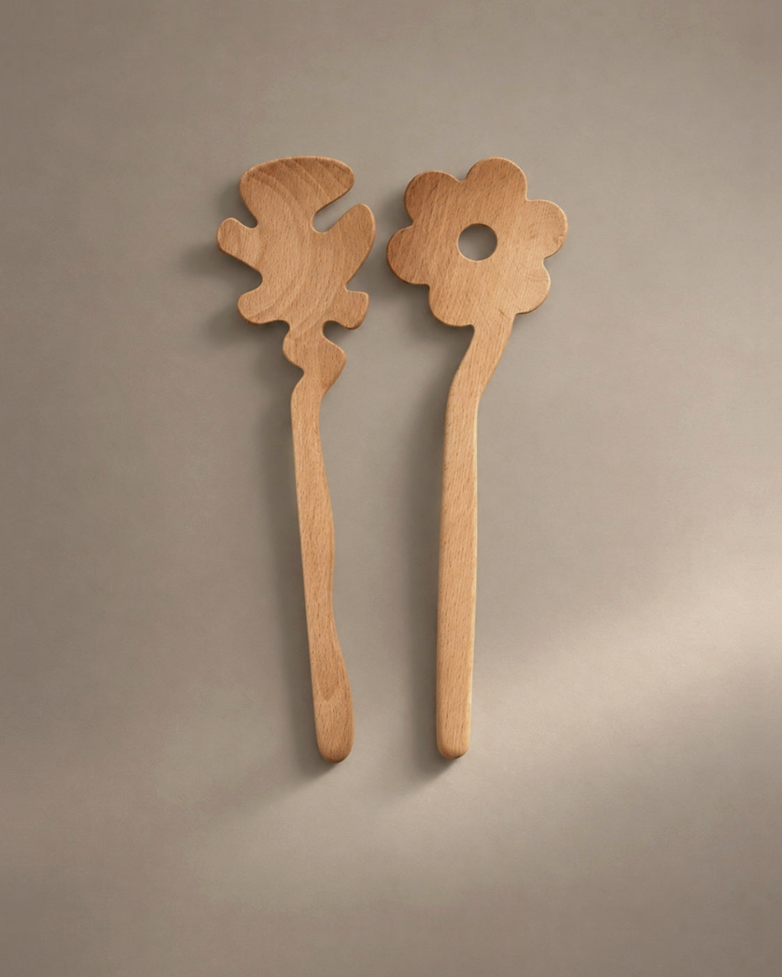 Serving Friends salad servers in Flowers by Selena Liu, photographed in the Son of Rand studio