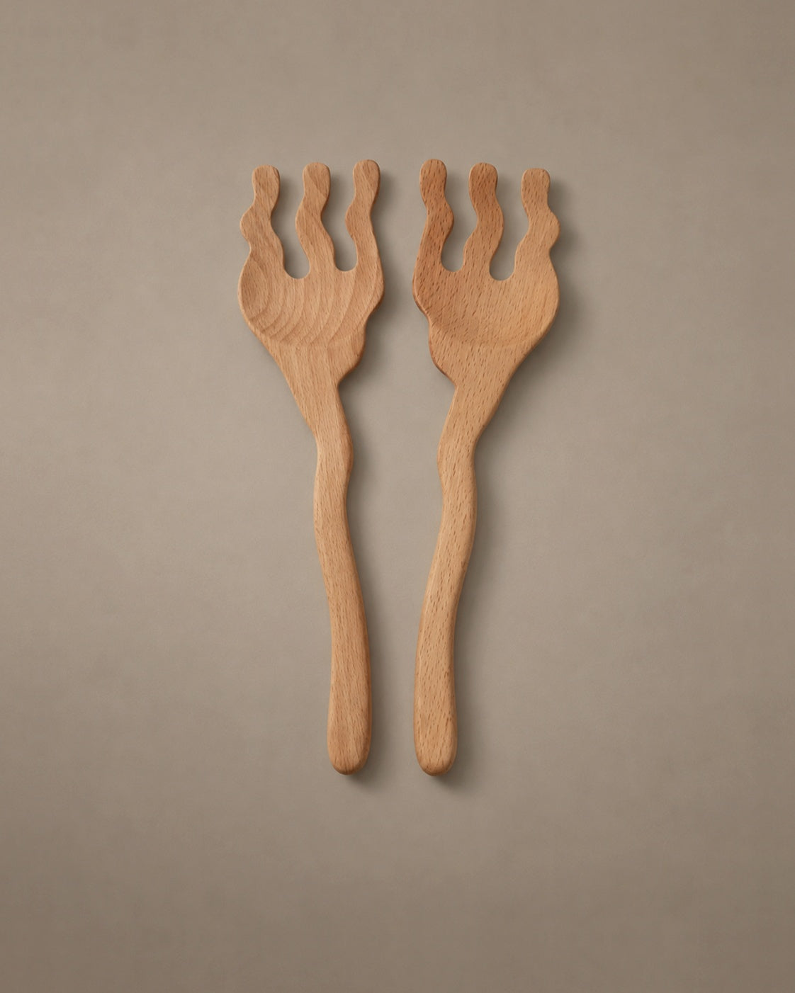 Serving Friends salad servers in Wavy by Selena Liu, photographed in the Son of Rand studio