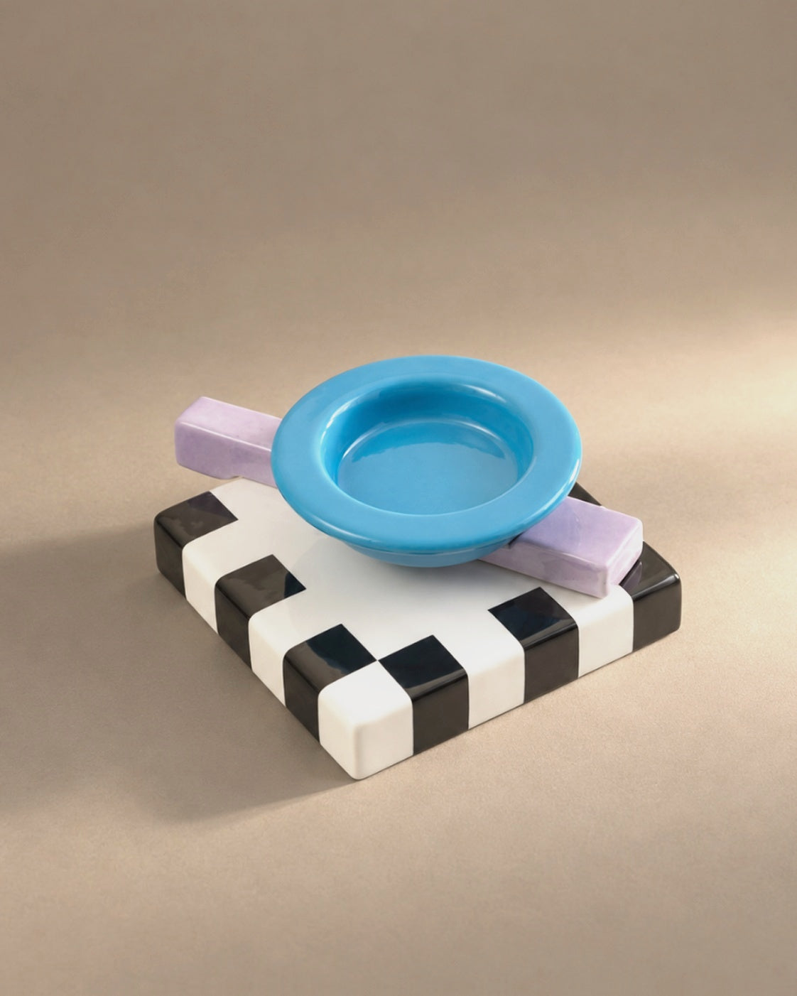 Squash Ashtray in Light Blue, photographed in the Son of Rand studio