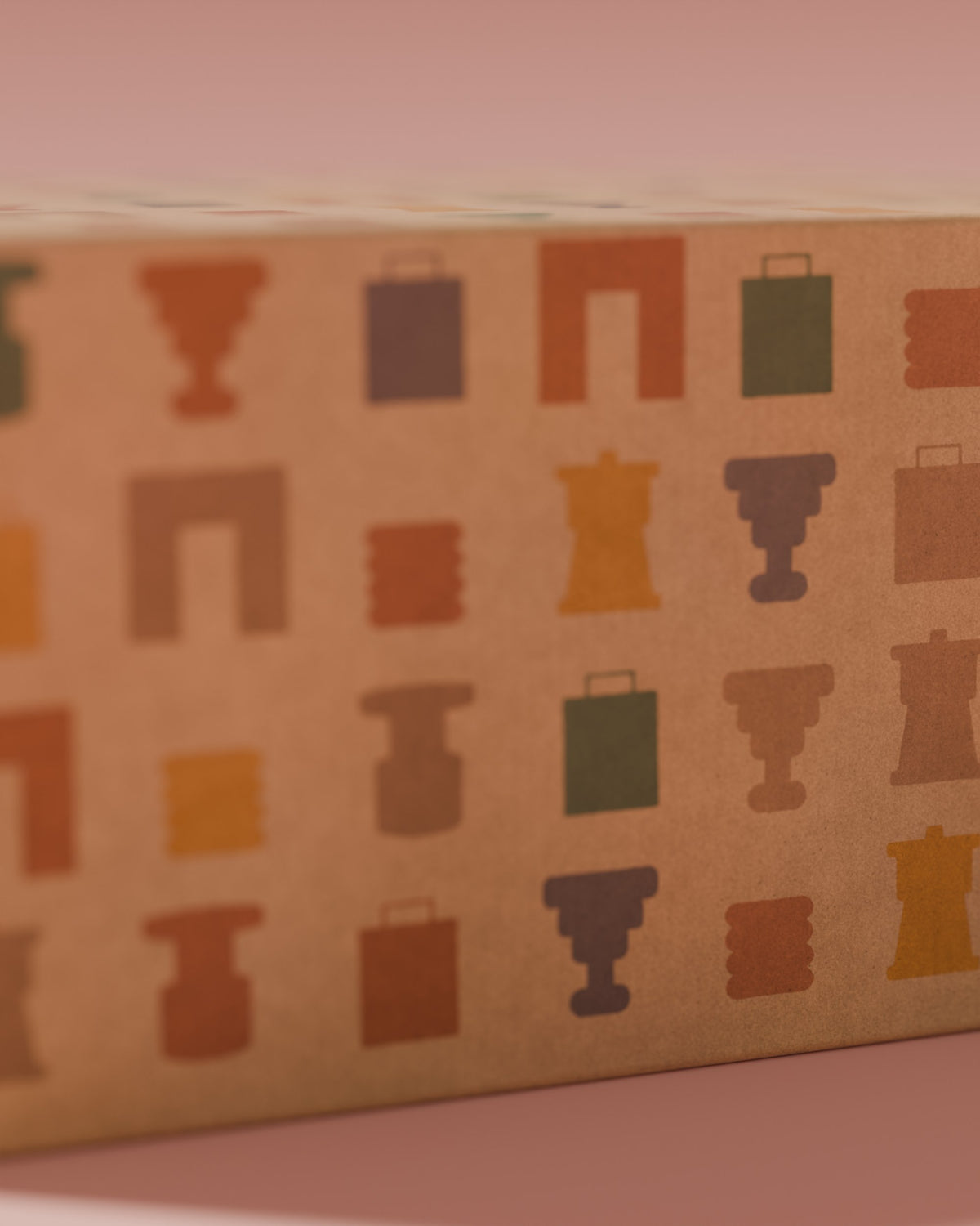 Close up of the printed pattern on the Son of Rand Seasonal Box