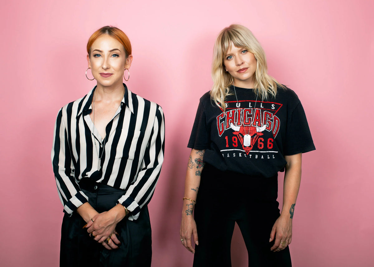 Troupe Beauty, studio portraits on pink