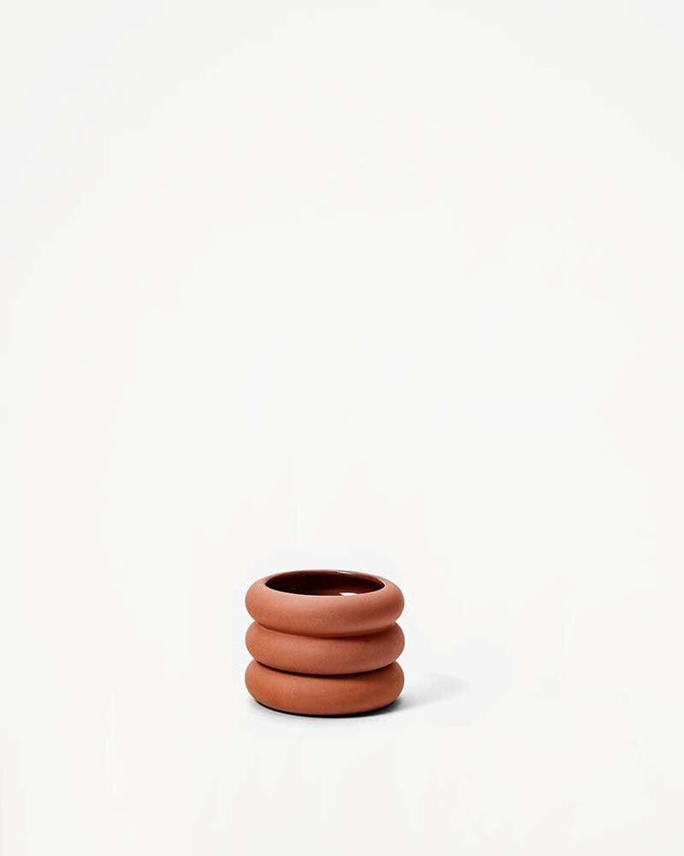 mini stacking planter in terracotta - Son of Rand